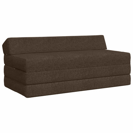 Fällbar Soffbed Taupe 120 x 60 x 49 cm Tyg