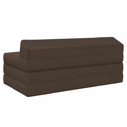 Fällbar Soffbed Taupe 120 x 60 x 49 cm Tyg