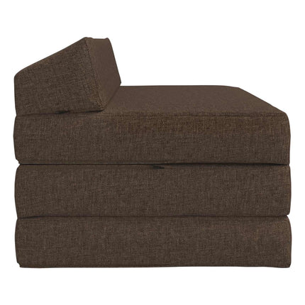 Fällbar Soffbed Taupe 120 x 60 x 49 cm Tyg