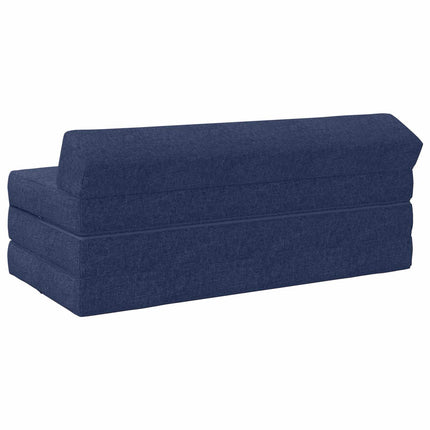 Fällbar Soffbed Blå 120 x 60 x 49 cm Tyg