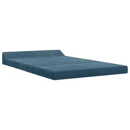 Fällbar Soffbed Blå 120 x 60 x 49 cm Tyg