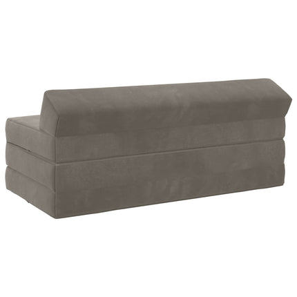 Fällbar Soffbed Ljusgrå 120 x 60 x 49 cm Tyg