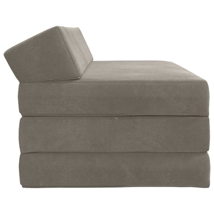 Fällbar Soffbed Ljusgrå 120 x 60 x 49 cm Tyg