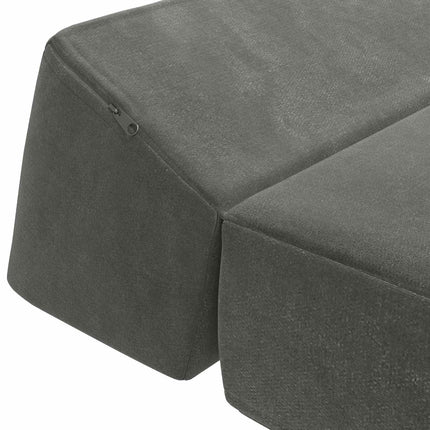Fällbar Soffbed Mörkgrå 120 x 60 x 49 cm Tyg