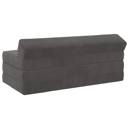 Fällbar Soffbed Mörkgrå 120 x 60 x 49 cm Tyg