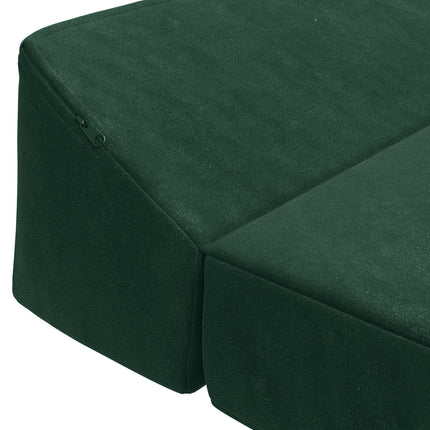 Fällbar Soffbed Mörkgrön 120 x 60 x 49 cm Tyg