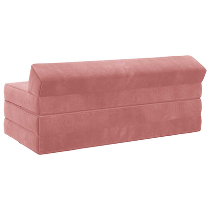 Fällbar Soffbed Rosa 120 x 60 x 49 cm Tyg