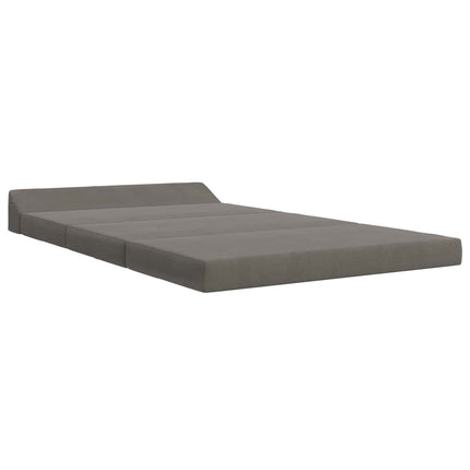 Fällbar Soffbed Ljusgrå 120 x 60 x 49 cm Tyg