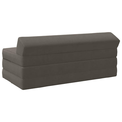 Fällbar Soffbed Ljusgrå 120 x 60 x 49 cm Tyg