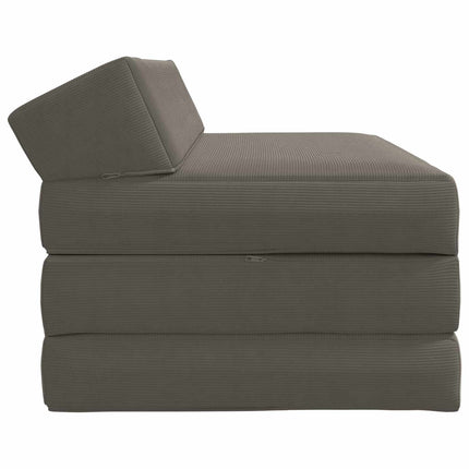 Fällbar Soffbed 2-sits Ljusgrå 120 x 60 x 49 cm Tyg