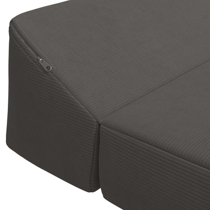 Fällbar Soffbed Mörkgrå 120 x 60 x 49 cm Tyg