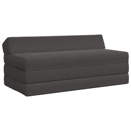 Fällbar Soffbed 2-sits Mörkgrå 120 x 60 x 49 cm Tyg