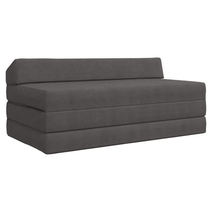 Fällbar Soffbed Mörkgrå 120 x 60 x 49 cm Tyg