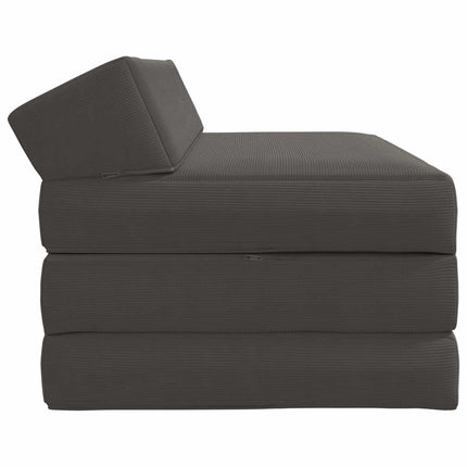 Fällbar Soffbed Mörkgrå 120 x 60 x 49 cm Tyg