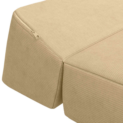 Fällbar Soffbed Grön grå 120 x 60 x 49 cm Tyg