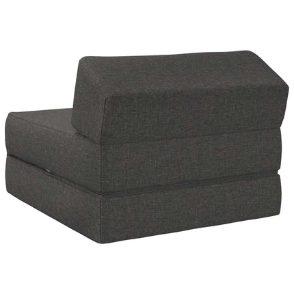 Fällbar Soffbed Mörkgrå 60 x 70 x 41 cm Tyg