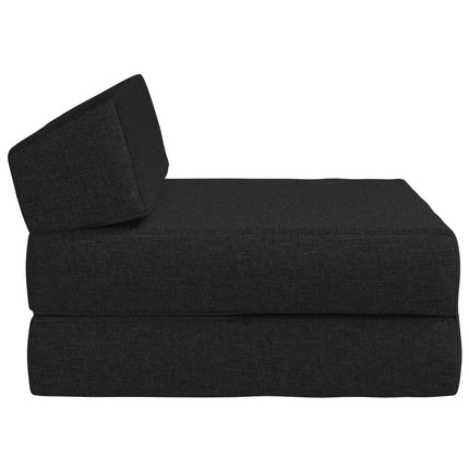Fällbar Soffbed Svart 60 x 70 x 41 cm Tyg