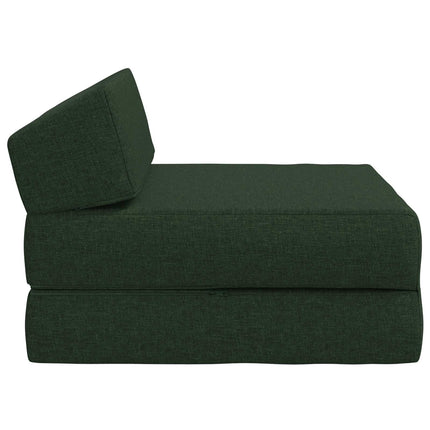 Fällbar Soffbed Mörkgrön 60 x 70 x 41 cm Tyg