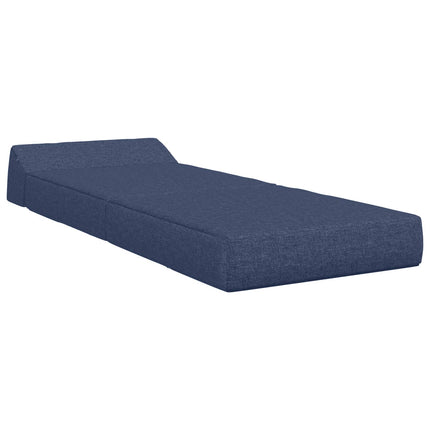 Fällbar Soffbed Blå 60 x 70 x 41 cm Tyg