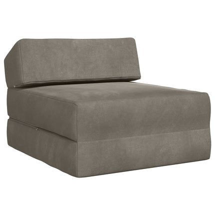 Fällbar Soffbed Ljusgrå 60 x 70 x 41 cm Tyg