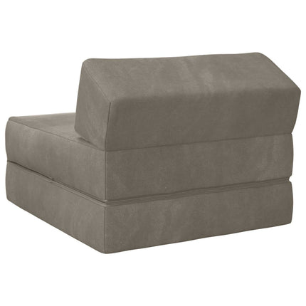 Fällbar Soffbed Ljusgrå 60 x 70 x 41 cm Tyg