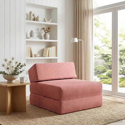 Fällbar Soffbed Rosa 60 x 70 x 41 cm Tyg
