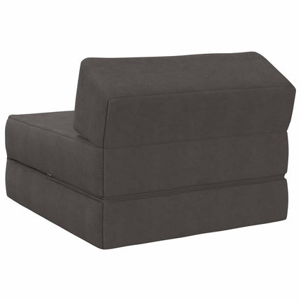 Fällbar Soffbed Mörkgrå 60 x 70 x 41 cm Tyg