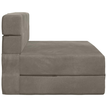 Fällbar Soffbed Ljusgrå 70 x 72 x 60 cm Tyg