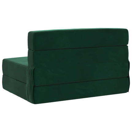 Fällbar Soffbed Mörkgrön 70 x 72 x 60 cm Tyg