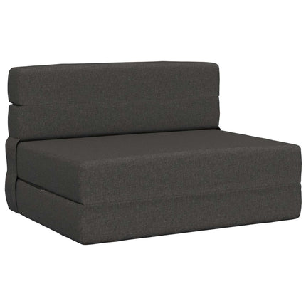 Fällbar Soffbed Mörkgrå 70 x 80 x 60 cm Tyg