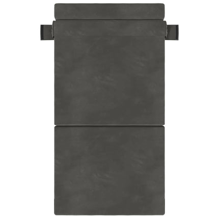 Fällbar Soffbed Mörkgrå 70 x 80 x 60 cm Tyg