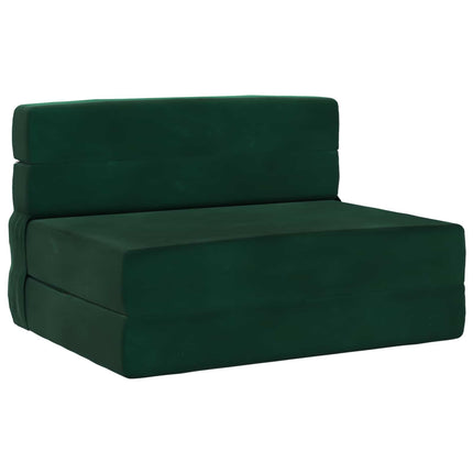 Fällbar Soffbed Mörkgrön 70 x 80 x 60 cm Tyg