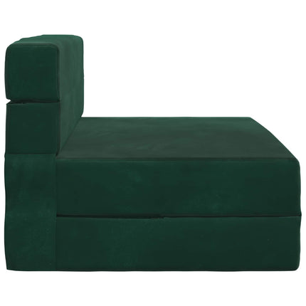 Fällbar Soffbed Mörkgrön 70 x 80 x 60 cm Tyg