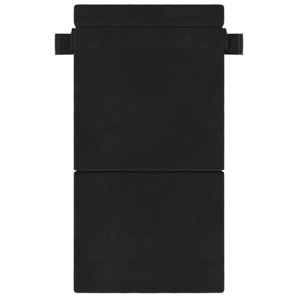 Fällbar Soffbed Svart 70 x 80 x 60 cm Tyg