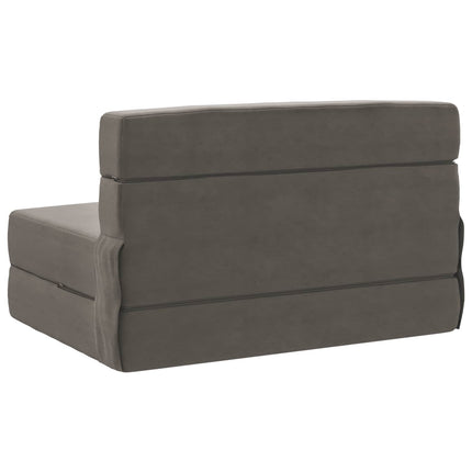 Fällbar Soffbed Ljusgrå 70 x 80 x 60 cm Tyg
