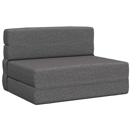 Fällbar Soffbed Ljusgrå 100 x 80 x 60 cm Tyg