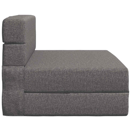 Fällbar Soffbed Ljusgrå 100 x 80 x 60 cm Tyg