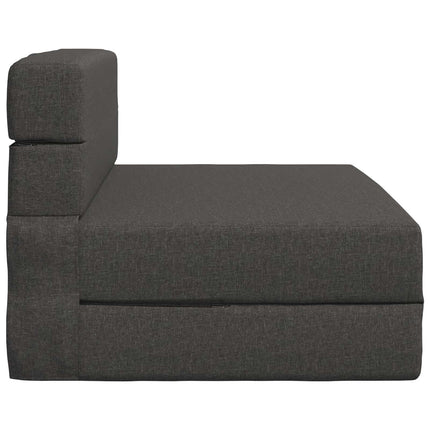Fällbar Soffbed Mörkgrå 100 x 80 x 60 cm Tyg