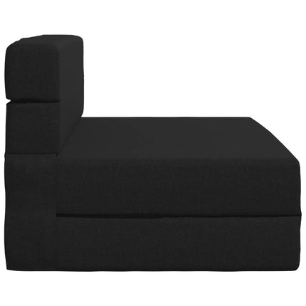 Fällbar Soffbed Svart 100 x 80 x 60 cm Tyg