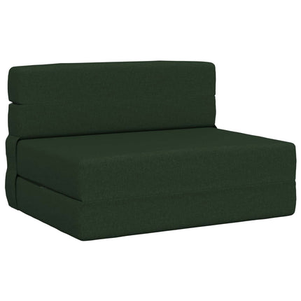 Fällbar Soffbed Mörkgrön 100 x 80 x 60 cm Tyg