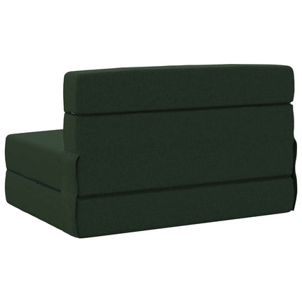 Fällbar Soffbed Mörkgrön 100 x 80 x 60 cm Tyg