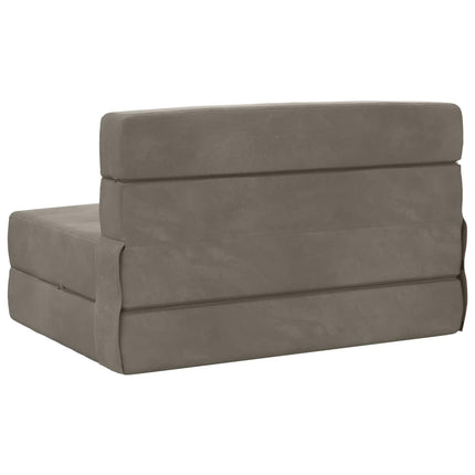 Fällbar Soffbed Ljusgrå 100 x 80 x 60 cm Tyg