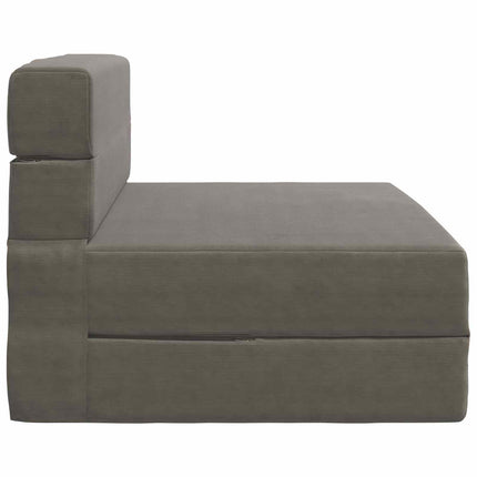 Fällbar Soffbed Ljusgrå 100 x 80 x 60 cm Tyg