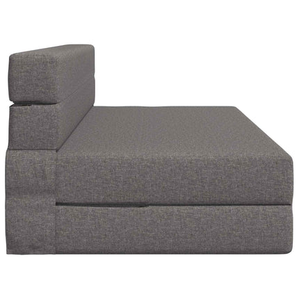 Fällbar Soffbed Ljusgrå 152 x 86,5 x 60 cm Tyg