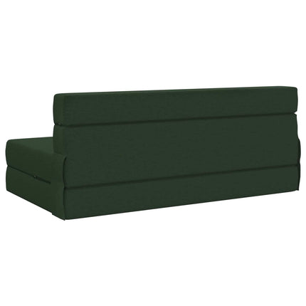 Fällbar Soffbed Mörkgrön 152 x 86,5 x 60 cm Tyg