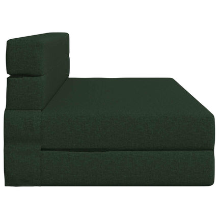 Fällbar Soffbed Mörkgrön 152 x 86,5 x 60 cm Tyg