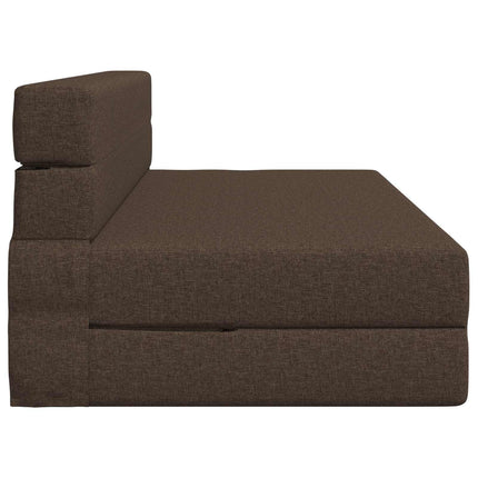 Fällbar Soffbed Taupe 152 x 86,5 x 60 cm Tyg