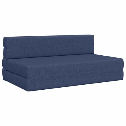 Fällbar Soffbed Blå 152 x 86,5 x 60 cm Tyg