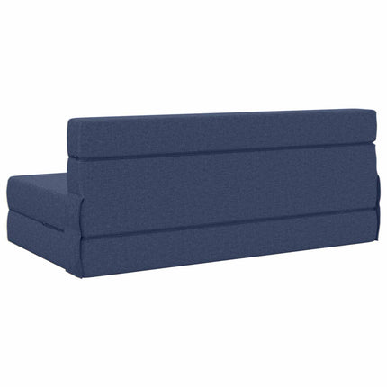 Fällbar Soffbed Blå 152 x 86,5 x 60 cm Tyg