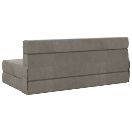 Fällbar Soffbed Ljusgrå 152 x 86,5 x 60 cm Tyg